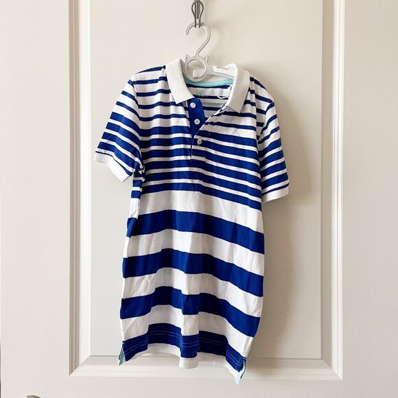 Boden Other - New With Tags Piqué Polo Blue and White Striped Shirt